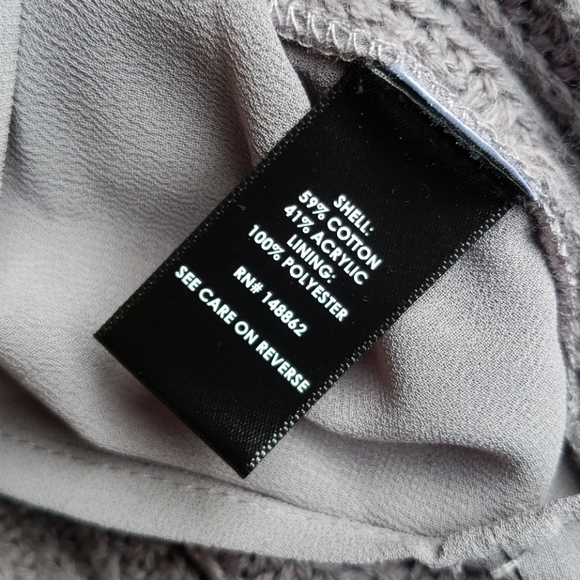 TORRID Grey Knit V-Neck Lace-Up Back 2fer Tunic Sweater sz 1X - Picture 8 of 12